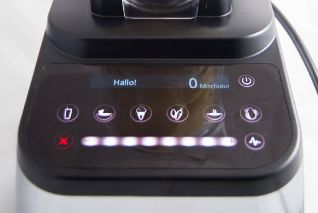 Bedienung des Blendtec Designer 725