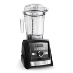 Vitamix Ascent A3500i in graphite - proud angled view presenting premium touch display and brushed metal accent strip