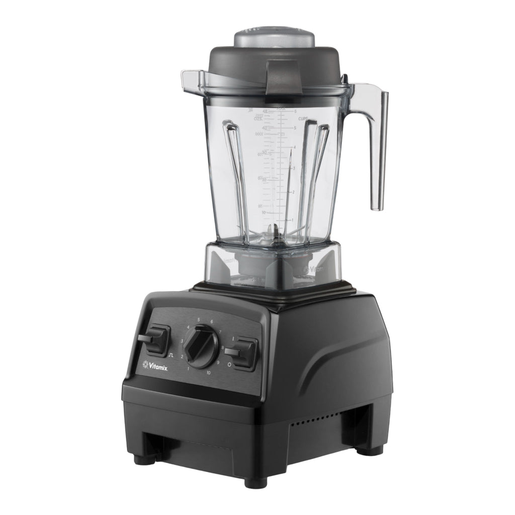 Vitamix Explorian E310 blender in black - left glamour angle showcasing the professional design and 1.4L self-cleaning container with laser-cut stainless steel blades

Vitamix Explorian E310 Mixer in Schwarz - linke Glamour-Perspektive zeigt das professionelle Design und 1.4L selbstreinigenden Behälter mit lasergeschnittenen Edelstahlklingen