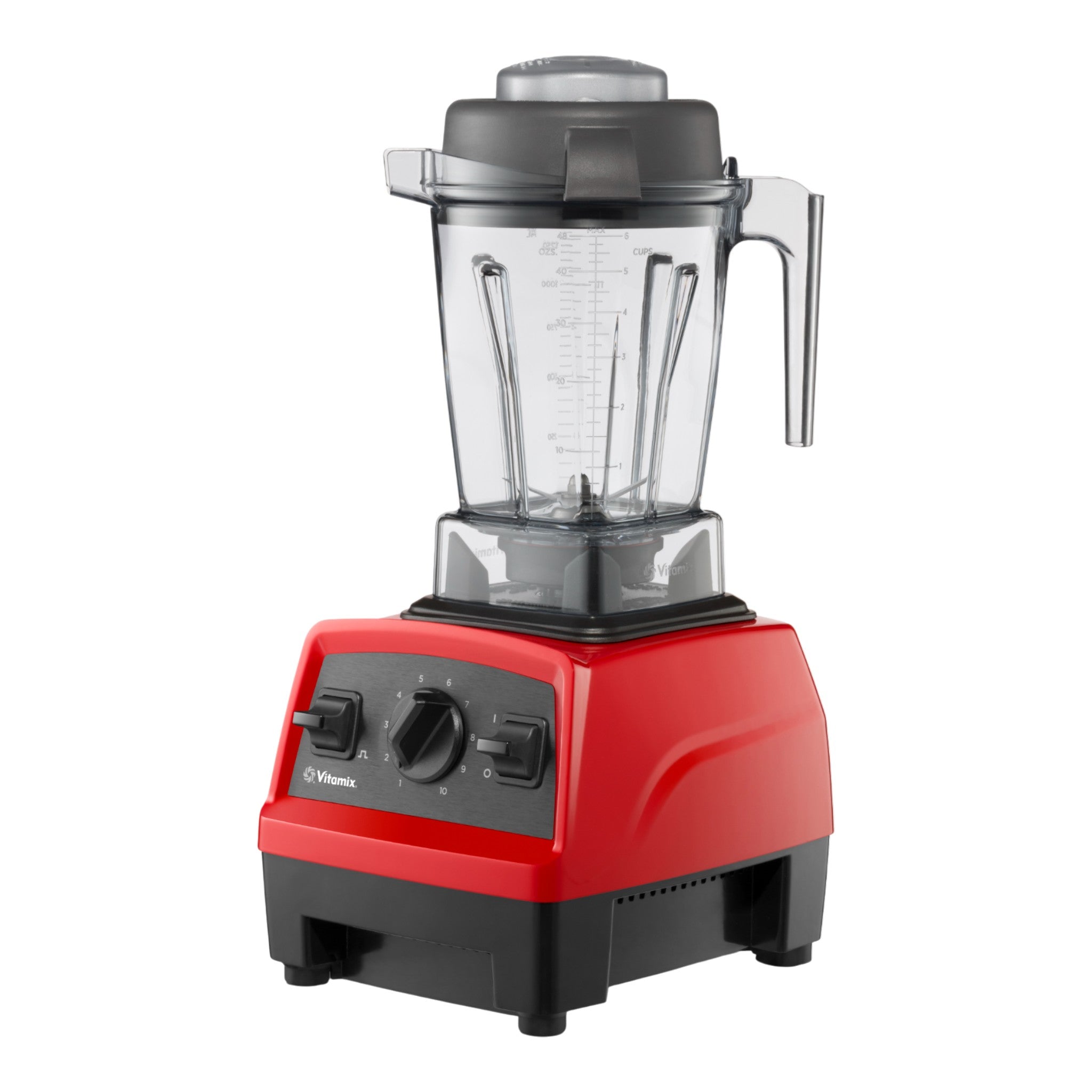 Vitamix Explorian E310 blender in red - left glamour angle showcasing the professional design and 1.4L self-cleaning container with laser-cut stainless steel blades

Vitamix Explorian E310 Mixer in Rot - linke Glamour-Perspektive zeigt das professionelle Design und 1.4L selbstreinigenden Behälter mit lasergeschnittenen Edelstahlklingen