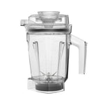 Vitamix 1.4 liter dry grains container with interlock lid - clear blender jar side view
